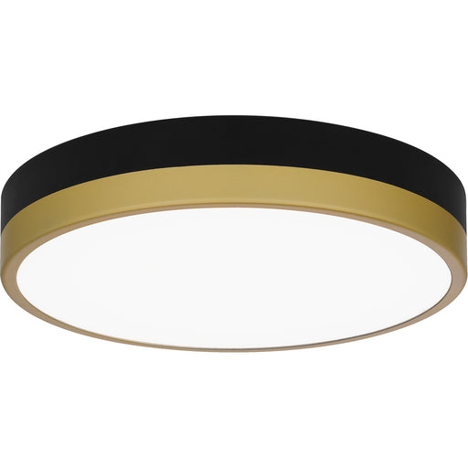 Myhouse Lighting Quoizel - WLN1611MBKG - LED Flush Mount - Weldin - Matte Black Gold