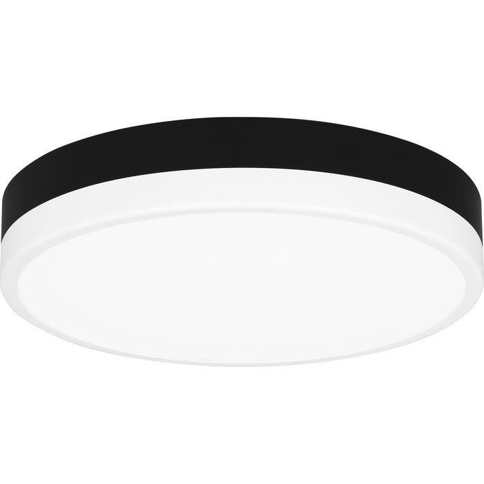 Myhouse Lighting Quoizel - WLN1611MBKW - LED Flush Mount - Weldin - Matte Black White