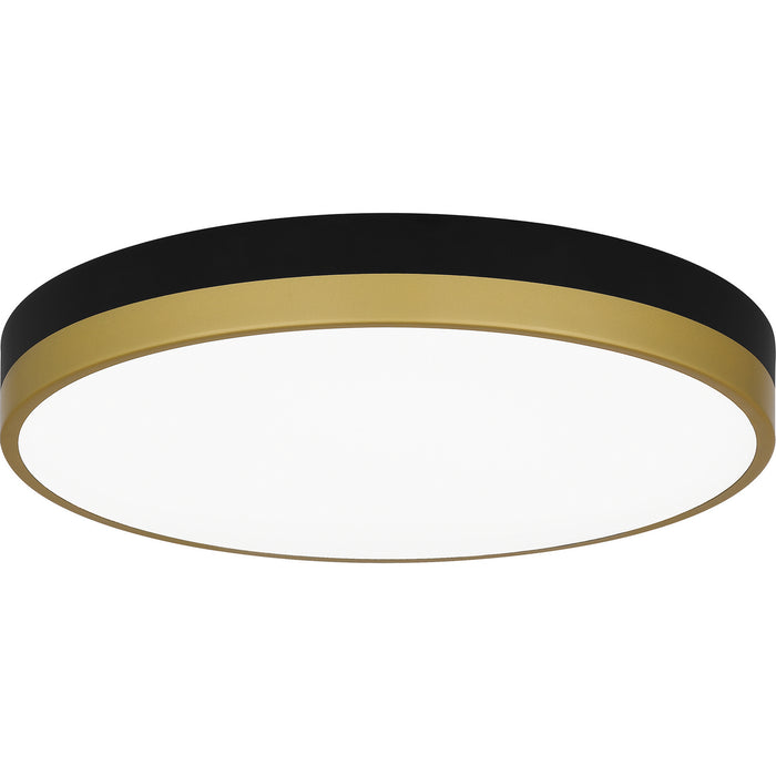 Myhouse Lighting Quoizel - WLN1615MBKG - LED Flush Mount - Weldin - Matte Black Gold