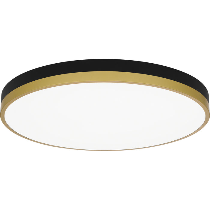 Myhouse Lighting Quoizel - WLN1620MBKG - LED Flush Mount - Weldin - Matte Black Gold