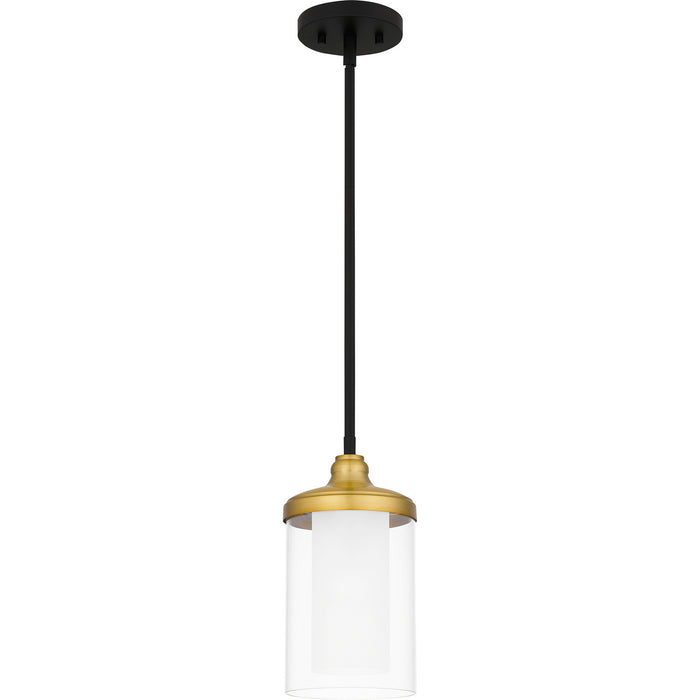 Myhouse Lighting Quoizel - ROW1506MBK - One Light Mini Pendant - Rowland - Matte Black