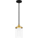 Myhouse Lighting Quoizel - ROW1506MBK - One Light Mini Pendant - Rowland - Matte Black