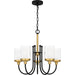 Myhouse Lighting Quoizel - ROW5022MBK - Five Light Chandelier - Rowland - Matte Black