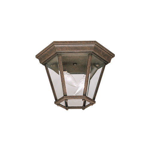Myhouse Lighting Kichler - 9850TZ - Two Light Outdoor Flush/Semi Flush Mount - Madison - Tannery Bronze