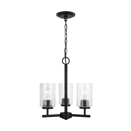 Myhouse Lighting Generation Lighting - 31170-112 - Three Light Chandelier - Oslo - Midnight Black