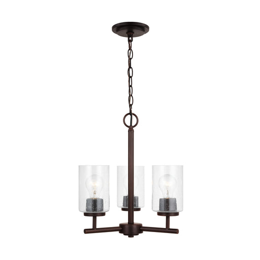 Myhouse Lighting Generation Lighting - 31170-710 - Three Light Chandelier - Oslo - Bronze