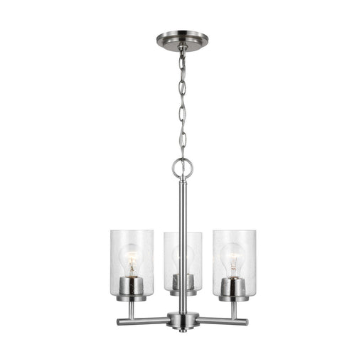 Myhouse Lighting Generation Lighting - 31170-962 - Three Light Chandelier - Oslo - Brushed Nickel