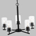 Myhouse Lighting Generation Lighting - 31171-112 - Five Light Chandelier - Oslo - Midnight Black