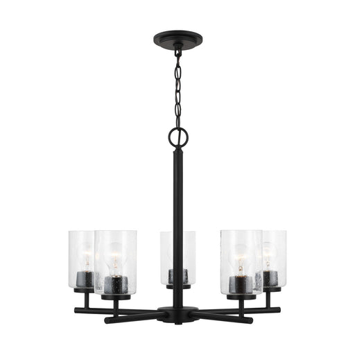 Myhouse Lighting Generation Lighting - 31171-112 - Five Light Chandelier - Oslo - Midnight Black