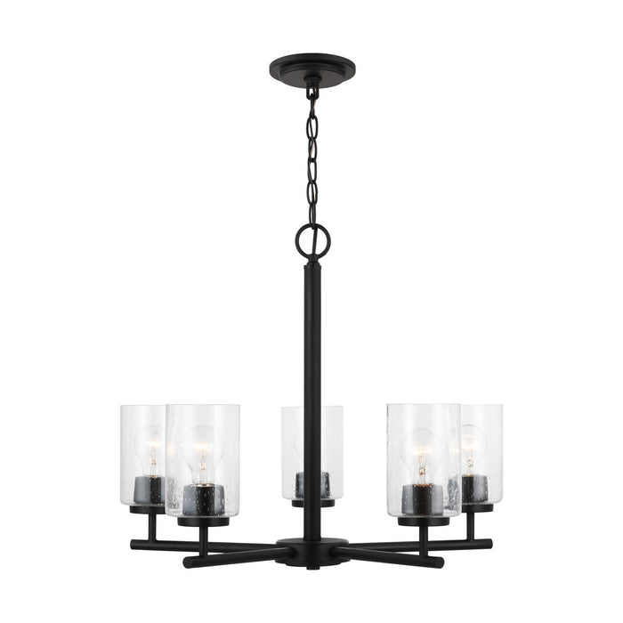 Myhouse Lighting Generation Lighting - 31171-112 - Five Light Chandelier - Oslo - Midnight Black