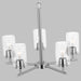 Myhouse Lighting Generation Lighting - 31171-962 - Five Light Chandelier - Oslo - Brushed Nickel