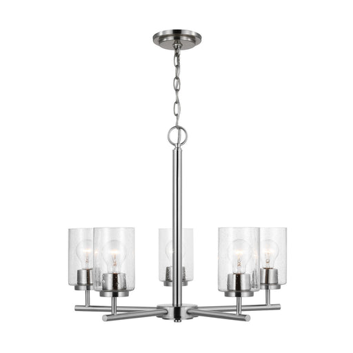 Myhouse Lighting Generation Lighting - 31171-962 - Five Light Chandelier - Oslo - Brushed Nickel