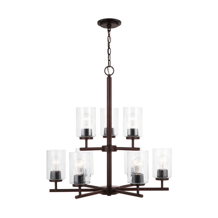 Myhouse Lighting Generation Lighting - 31172-710 - Nine Light Chandelier - Oslo - Bronze