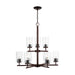 Myhouse Lighting Generation Lighting - 31172-710 - Nine Light Chandelier - Oslo - Bronze