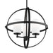 Myhouse Lighting Generation Lighting - 3124603-112 - Three Light Chandelier - Alturas - Midnight Black