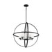 Myhouse Lighting Generation Lighting - 3124605-112 - Five Light Chandelier - Alturas - Midnight Black