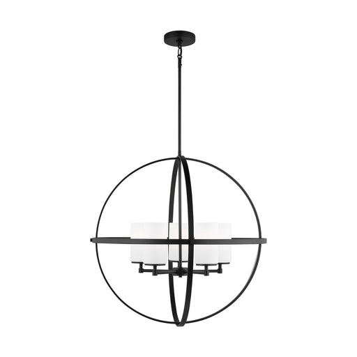 Myhouse Lighting Generation Lighting - 3124605-112 - Five Light Chandelier - Alturas - Midnight Black