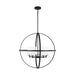 Myhouse Lighting Generation Lighting - 3124605EN3-112 - Five Light Chandelier - Alturas - Midnight Black