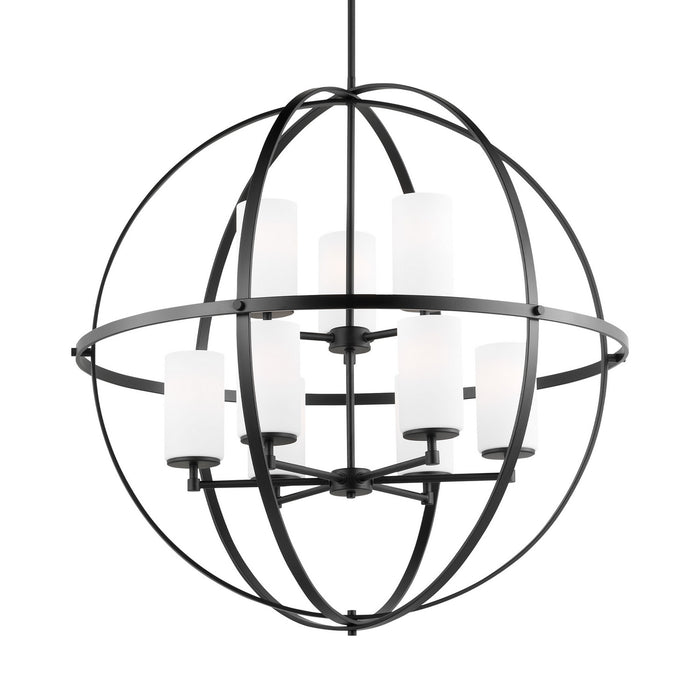 Myhouse Lighting Generation Lighting - 3124609-112 - Nine Light Chandelier - Alturas - Midnight Black