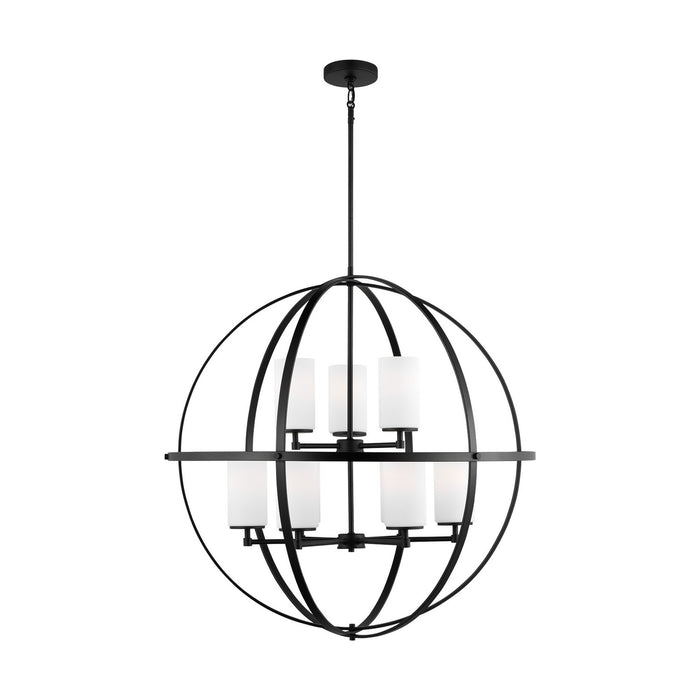 Myhouse Lighting Generation Lighting - 3124609-112 - Nine Light Chandelier - Alturas - Midnight Black