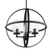 Myhouse Lighting Generation Lighting - 3124673-112 - Three Light Chandelier - Alturas - Midnight Black