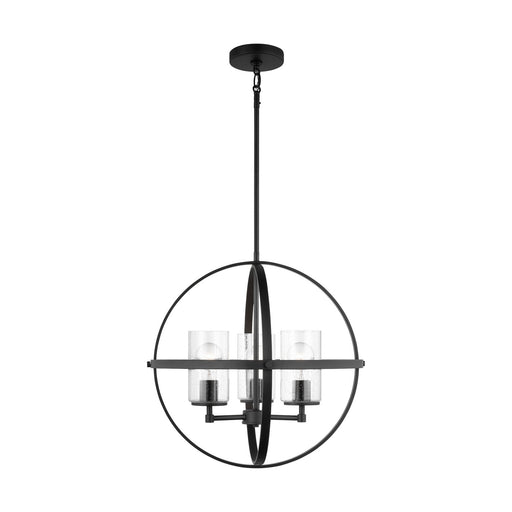 Myhouse Lighting Generation Lighting - 3124673-112 - Three Light Chandelier - Alturas - Midnight Black