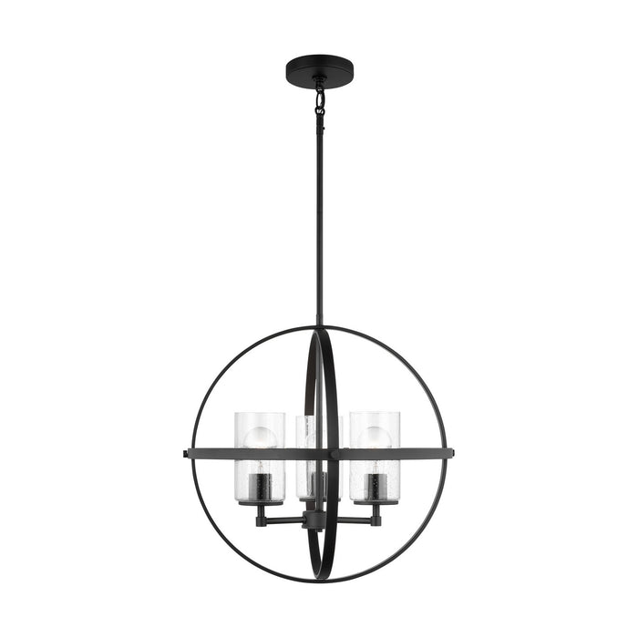 Myhouse Lighting Generation Lighting - 3124673-112 - Three Light Chandelier - Alturas - Midnight Black