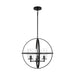 Myhouse Lighting Generation Lighting - 3124673-112 - Three Light Chandelier - Alturas - Midnight Black