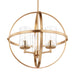 Myhouse Lighting Generation Lighting - 3124673-848 - Three Light Chandelier - Alturas - Satin Brass