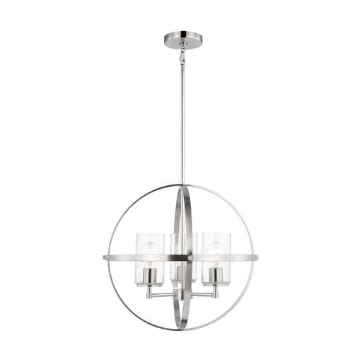 Myhouse Lighting Generation Lighting - 3124673-962 - Three Light Chandelier - Alturas - Brushed Nickel