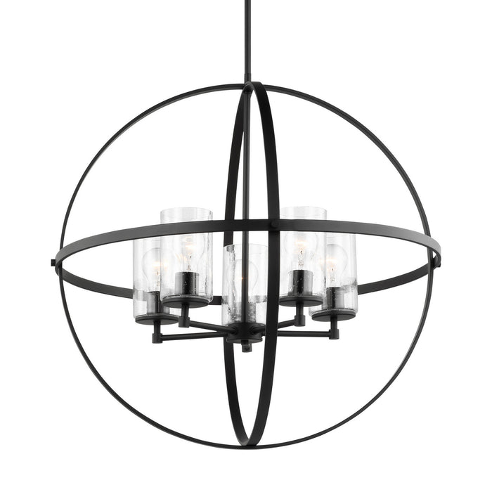 Myhouse Lighting Generation Lighting - 3124675-112 - Five Light Chandelier - Alturas - Midnight Black