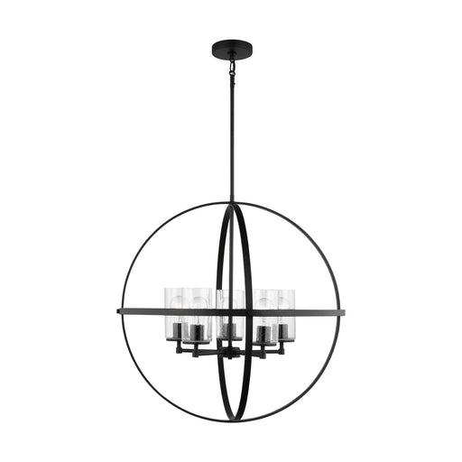 Myhouse Lighting Generation Lighting - 3124675-112 - Five Light Chandelier - Alturas - Midnight Black