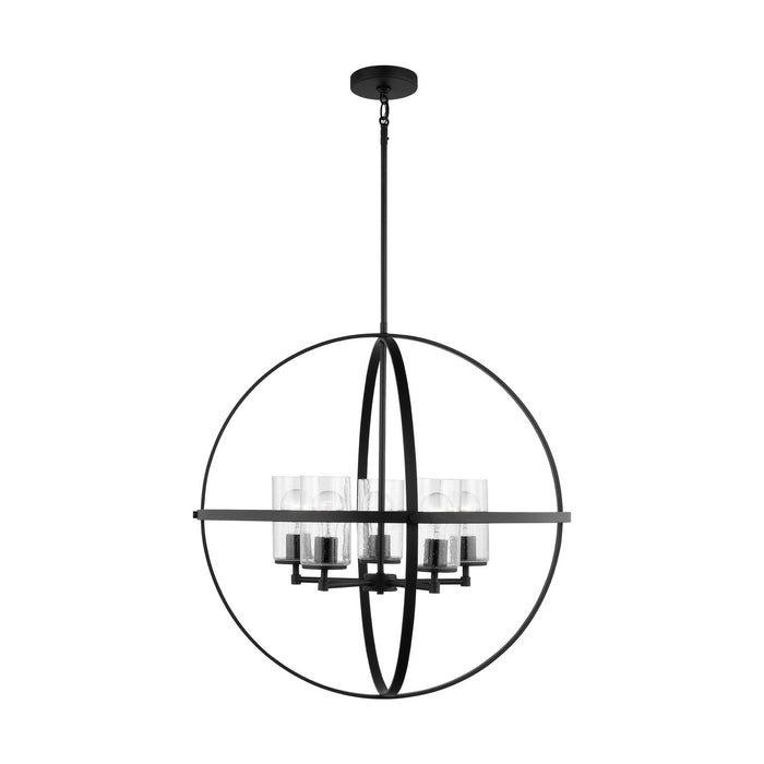 Myhouse Lighting Generation Lighting - 3124675-112 - Five Light Chandelier - Alturas - Midnight Black