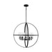 Myhouse Lighting Generation Lighting - 3124675-112 - Five Light Chandelier - Alturas - Midnight Black