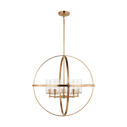 Myhouse Lighting Generation Lighting - 3124675-848 - Five Light Chandelier - Alturas - Satin Brass