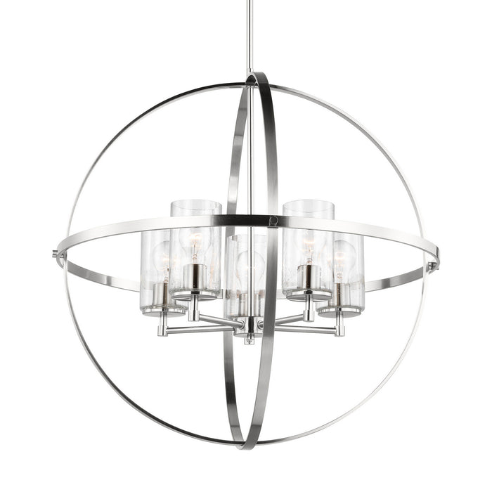 Myhouse Lighting Generation Lighting - 3124675-962 - Five Light Chandelier - Alturas - Brushed Nickel