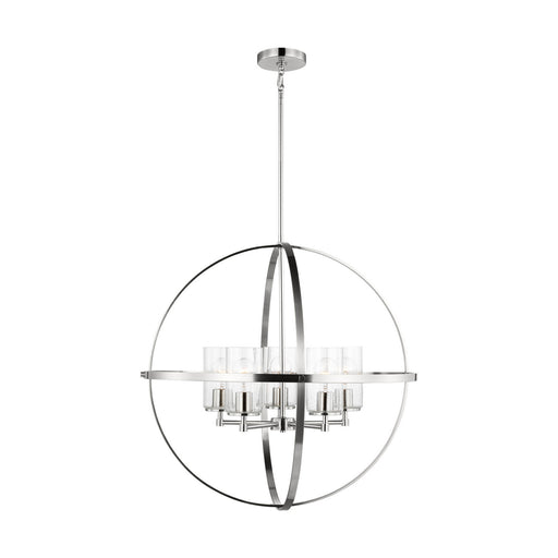 Myhouse Lighting Generation Lighting - 3124675-962 - Five Light Chandelier - Alturas - Brushed Nickel