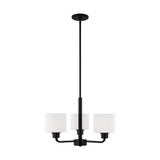 Myhouse Lighting Generation Lighting - 3128803-112 - Three Light Chandelier - Canfield - Midnight Black