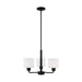 Myhouse Lighting Generation Lighting - 3128803-112 - Three Light Chandelier - Canfield - Midnight Black