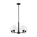 Myhouse Lighting Generation Lighting - 3128805-112 - Five Light Chandelier - Canfield - Midnight Black