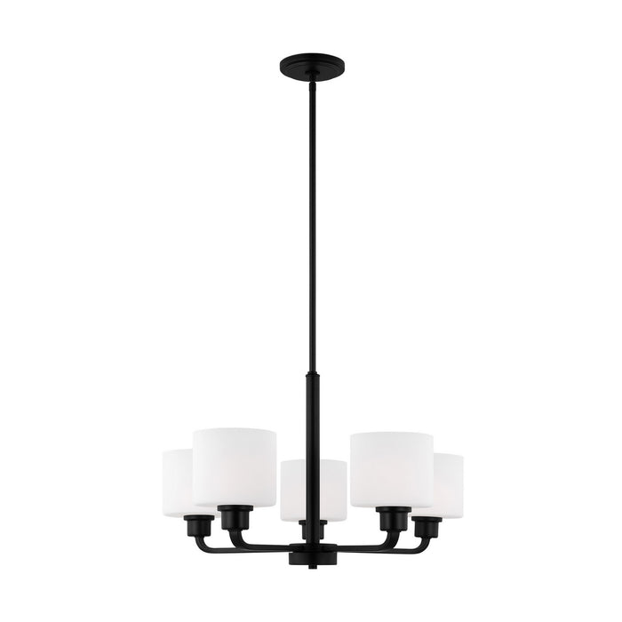 Myhouse Lighting Generation Lighting - 3128805EN3-112 - Five Light Chandelier - Canfield - Midnight Black