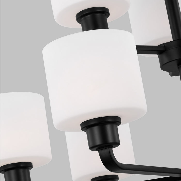 Myhouse Lighting Generation Lighting - 3128809EN3-112 - Nine Light Chandelier - Canfield - Midnight Black