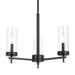 Myhouse Lighting Visual Comfort Studio - 3190303-112 - Three Light Chandelier - Zire - Midnight Black