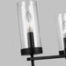 Myhouse Lighting Visual Comfort Studio - 3190303-112 - Three Light Chandelier - Zire - Midnight Black