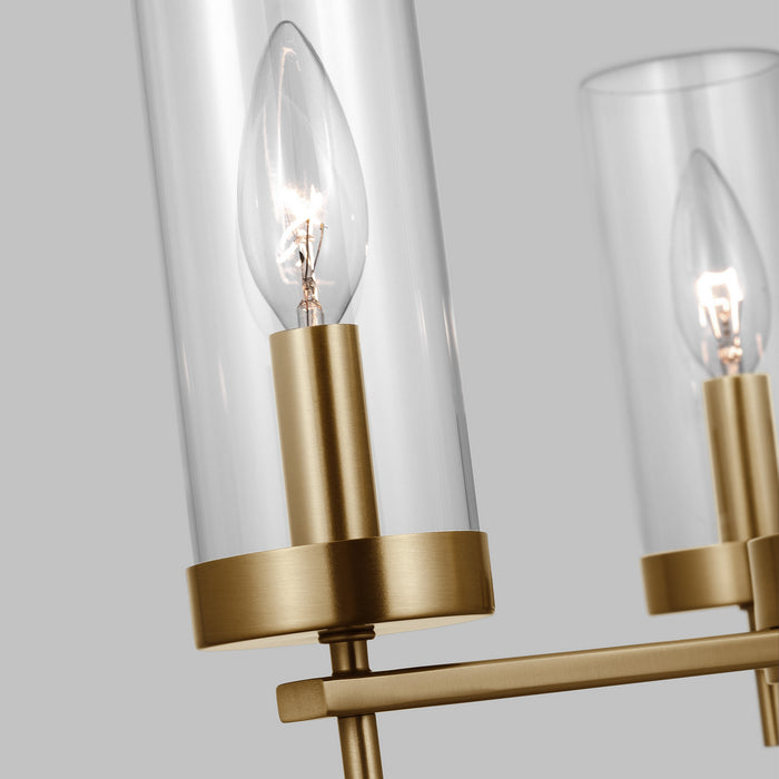 Myhouse Lighting Visual Comfort Studio - 3190303-848 - Three Light Chandelier - Zire - Satin Brass