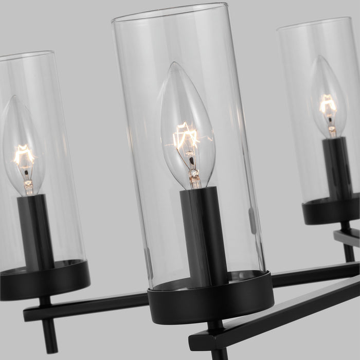 Myhouse Lighting Visual Comfort Studio - 3190305-112 - Five Light Chandelier - Zire - Midnight Black