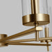 Myhouse Lighting Visual Comfort Studio - 3190309EN-848 - Nine Light Chandelier - Zire - Satin Brass