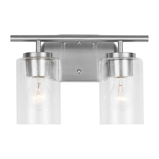 Myhouse Lighting Generation Lighting - 41171-962 - Two Light Wall / Bath - Oslo - Brushed Nickel