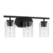 Myhouse Lighting Generation Lighting - 41172-112 - Three Light Wall / Bath - Oslo - Midnight Black