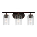 Myhouse Lighting Generation Lighting - 41172-710 - Three Light Wall / Bath - Oslo - Bronze